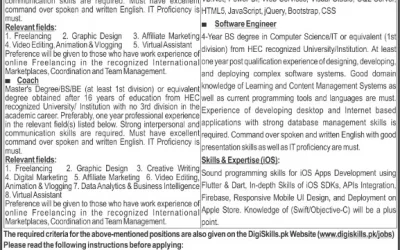 Virtual University VU Jobs 2023 for IT Professionals – Digiskills Program