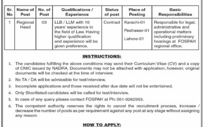 Federal Ombudsman Secretariat Jobs 2023